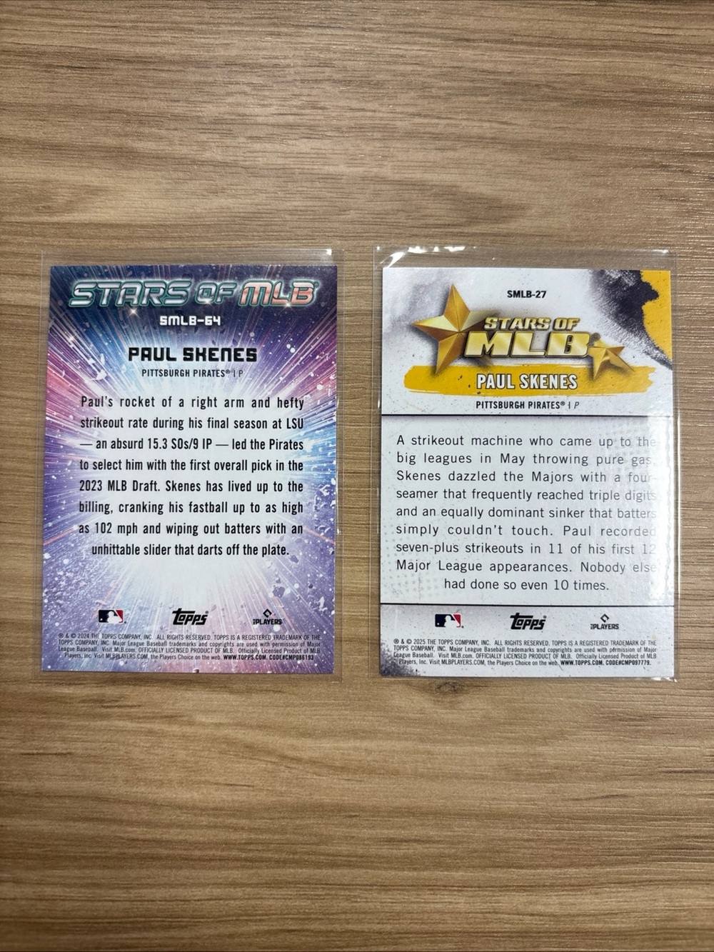 2024 Topps Update Series - Stars of MLB Paul Skenes #SMLB-64 (RC), 2025, SMLB-27 - Picture 2 of 2